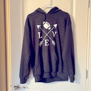 NWOT football sweatshirt